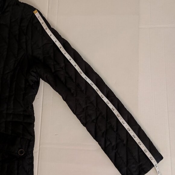 Eddie Bauer Premium Goose Down Coat Black 4 Pocket Women’s XS - Picture 13 of 15